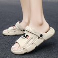 thumbnail image 5 of Men's Beach Slippers with Soft Low Arch Support Comfortable Thick Sole Anti Slip Easy To Clean, 5 of 5