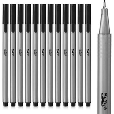 Mr. Pen- Black Fineliner Pens, 12 Pack, Black Fine Point Pens, Pens Fine Point, Fine Liners Artists, Fineliners Pens