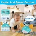thumbnail image 3 of Crawling Crab Baby Toys 3.0,Upgraded Tummy Time Baby Toys 6-12 12-18 Month,Infant Learning Crawl Walking Dancing Crab with Music&Speed Control for 1 2 3 4 5 6+ Girls Year Newborn Birthday Gifts, 3 of 6