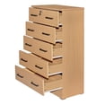 thumbnail image 4 of Pemberly Row Commode Haute à 5 Tiroirs en Bois, Hêtre (Érable), 4 of 11