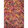 thumbnail image 1 of Unique Loom Estrella Chevron Dégradé Tapis 7' x 10' Rectangle Multi/rose, 1 of 1