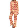 thumbnail image 1 of Ensembles de Pyjama pour Femmes Imprimé Homards Pyjamas Mode Rose et Bleu Vêtements de Nuit Printemps Manches Longues 2 Pcs Décontracté, 1 of 5