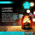 thumbnail image 4 of Modgy Luminary Lanterns 4-Pack - Floating LED Candles with Batteries Included - Luminaries are Great for Weddings, Parties, Patios & Celebrations of All Kinds (Jacko), 4 of 4