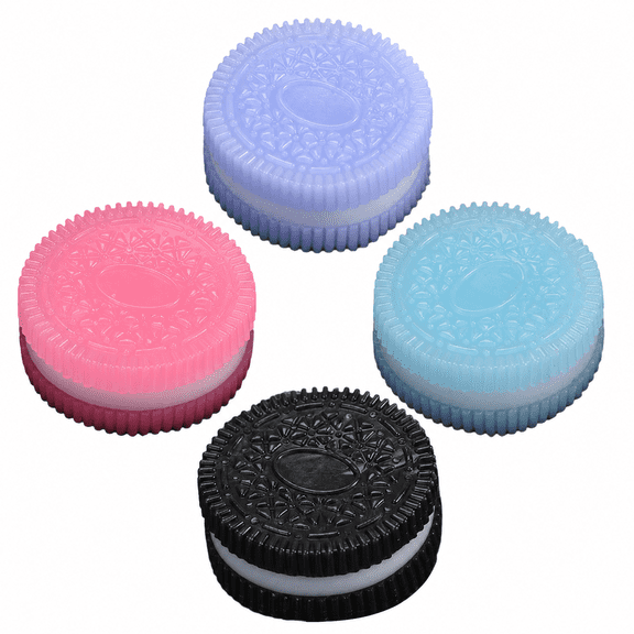 Stress Relief Squishy Toys 4 Pack, Chocolate Cookie Slow Rising Fidget Toys, Kids Party Favors