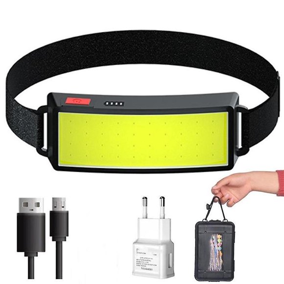 Portable Waterproof LED Headlamp with Alert Function - Perfect for Outdoor Activities