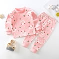 thumbnail image 4 of SJLDQY Pajamas for Girls Long Sleeve Cute Print Shirts Pants 2 Piece Pjs Sets Fall Winter Sleepwear Warm Loungewear, 4 of 4