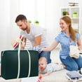 thumbnail image 6 of Gnmfd Large Clothing Storage Bag 100L Foldable Zipper Organizer for Christmas Tree Blankets Comforters Jackets Clothes Seasonal Holiday Decor Vacuum Storage Bags Stuffed Animal Storage, 6 of 7