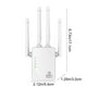 thumbnail image 2 of Amplificador de señal WiFi Dual Band 1200Mbps con puerto Ethernet, Tecnología más reciente de 2024, blanco, 2 of 6