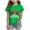 Green, variant on Povozer Girls Christmas Shirt Kids Christmas Tree Graphic T-Shirt Comfortable Breathable Stylish Print Short Sleeved Top For Girls,Size 3-4 Years,Pink