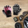 thumbnail image 4 of Guantes de entrenamiento para hombres y mujeres, levantamiento de pesas, gimnasio, ejercicio, ciclismo, protección completa de la palma, transpirables (rosa-negro), 4 of 6
