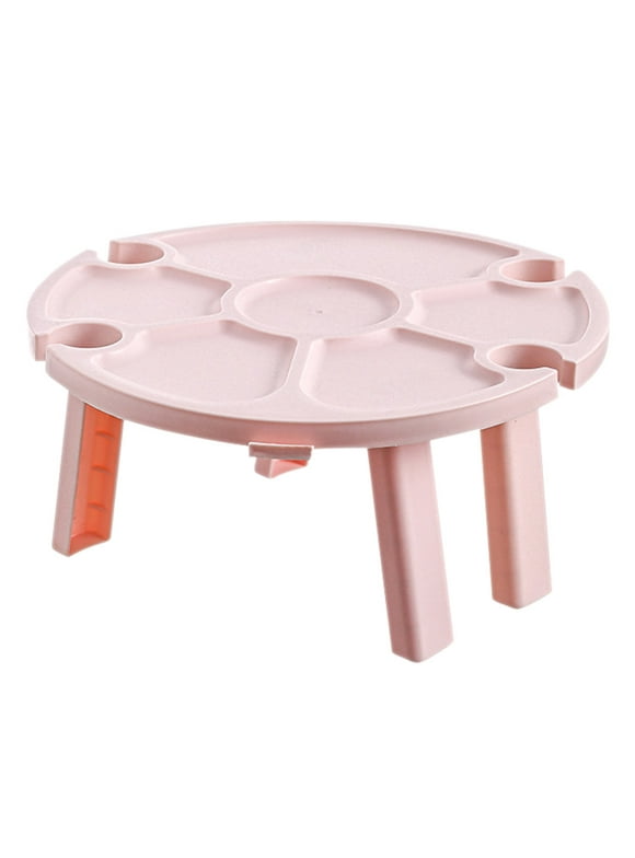 Outdoor Wine Table Portable Wine Table Plastic Beverage Table Folding Picnic Table