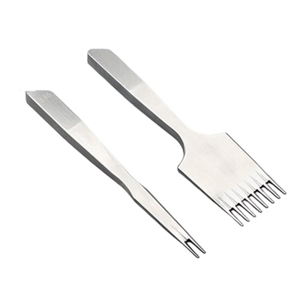 Kenally Herramienta para manualidades, costura, agujero DIY, estilo francés, punzonado, costura oblicua, cortador pulido, espaciado estrecho Herramientas manuales y eléctricas 2+8