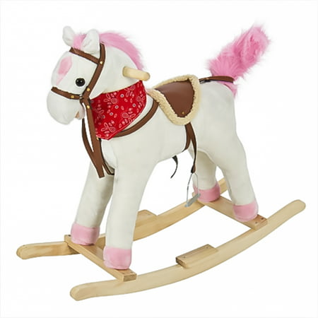 Best Choice Products Plush Rocking Horse Ride On Toy w/ Sounds, (Laidback Luke Rocking With The Best)