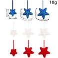 thumbnail image 2 of Zmeidao 9Pcs 4th of July Patriotic Hanging Star Ornament, Red White and Blue Stars Ornament Independence Day Tree Decorations for Memorial Veteran Day Party Decor, 2 of 5