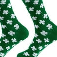 thumbnail image 5 of Bxsruta St. Patrick's Day Mid-Length Knitted Socks for Men and Women Festive Holiday Crew Socks, 5 of 5