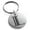 Silver, variant on Stainless Steel Letter L Initial Metro Retro Monogram Engraved Small Medallion Circle Charm Keychain Keyring