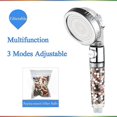 thumbnail image 1 of Zhangji-Cabezal de ducha de Spa de 3 funciones para baño, con interruptor, botón de parada, filtro de aniones de alta presión, cabezal de baño, ducha ahorradora de agua, 1 of 5