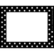 Barker Creek Black and White Dot Name Tag 3 1/2" W x 2 3/4" D 45/Pack LL1505