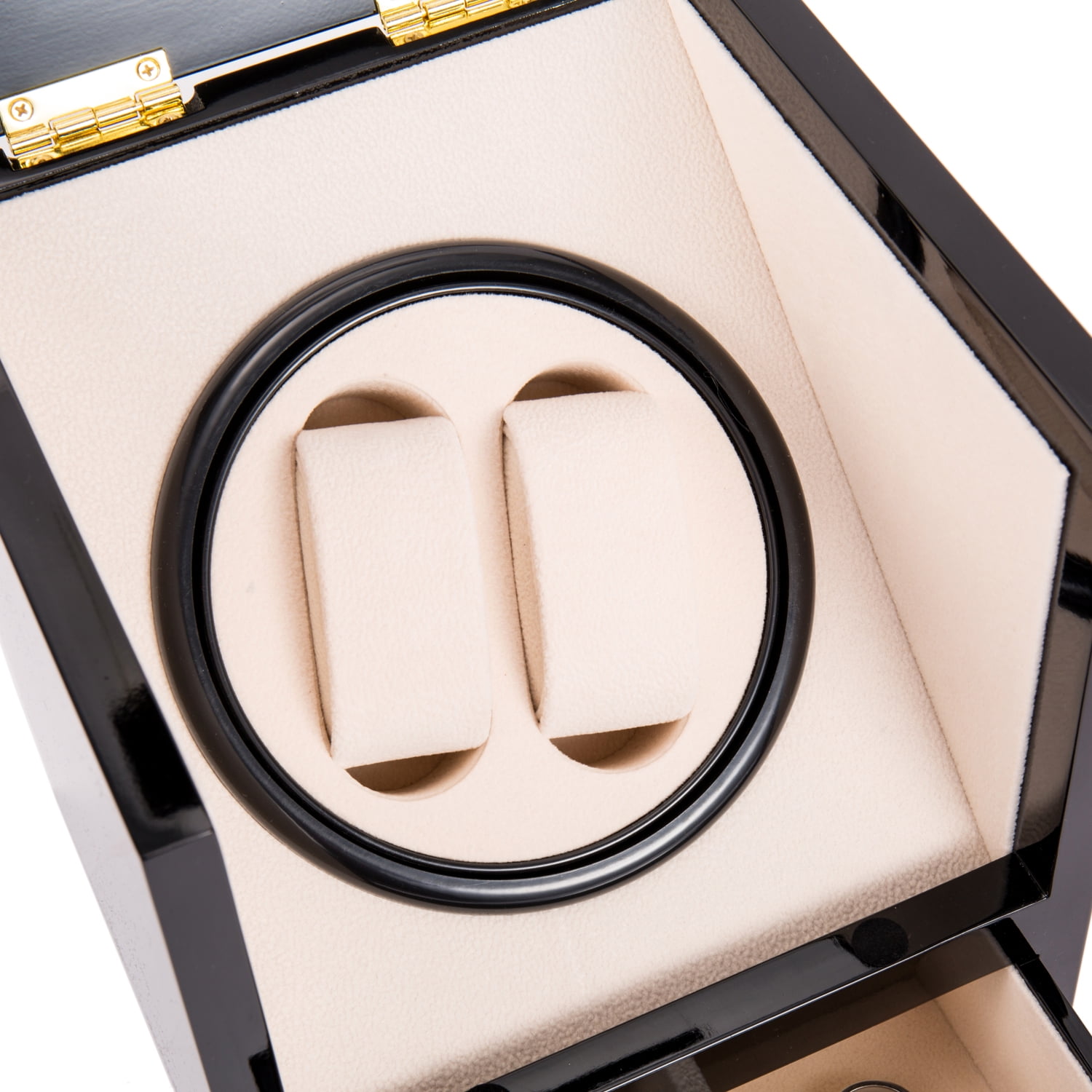 Kepooman Double Watch Winder for 2 Automatic Watches, Wood Display Case Storage Organizer Kepooman Double Watch Winder for 2 Automatic Watches, Wood Display Case Storage Organizer