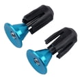 thumbnail image 3 of 1 Pair Bike Handlebar End Plug Aluminum Alloy Lock MTB Handle Bar Grips Cover Cap, 3 of 10