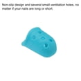 thumbnail image 4 of Uxcell 20 Pcs Finger Tips Anti Slip Fingertip Protector Silicone Finger Guard for Paper Sorting Sewing XS Size Light Blue, 4 of 6