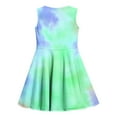 thumbnail image 6 of Fjofpr Girls Dresses $ 10.00 Girls Sleeveless Stretchy Dress A Line Twirly Skater School Recital Dress Short Sleeve Round Neck Dress（3-14Y）, 6 of 6