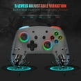 thumbnail image 4 of Switch Pro Controller, 9 Colors RGB Lights with BackButton/Dual Vibration/6-Axis Motion Bluetooth Wireless Control for Switch/Switch Lite/Switch OLED,5 Levels Adjustable Vibration, 4 of 6