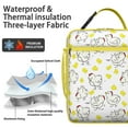 thumbnail image 2 of Chicken Insulated Lunch Bag Box Women Reusable Lunch Tote Bag with Front Pocket Cooler Tote Bag School Travel, 2 of 6