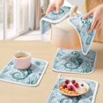 thumbnail image 5 of Coastal Seahorse Pot Holders for Kitchen Heatproof Potholder, 4 Pack Ocean Nautical Starfish Seashells Coral Hot Pads Multipurpose Oven Pads Cloth Potholders Trivet for Cooking and Baking, 5 of 8
