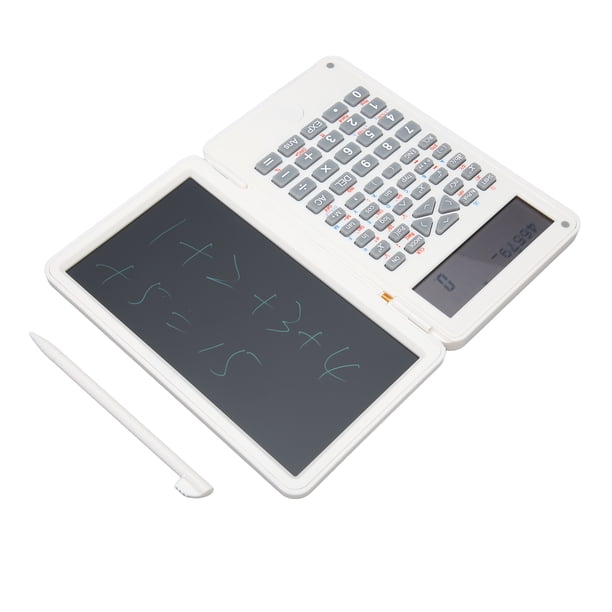 Calculadora científica con bloc de notas, 5,91 x 3,54 x 0,59 Pulgadas, Calculadora de Escrito de Oficina Con Pantalla Grande de 10 Dígitos, Calculadora Profesional Pleged
