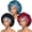 Red, Blue and Black, variant on 3 PCS Satin Sleep Caps For Women Soft Band Hair Caps Hair Bonnet For Sleeping, Pink, Purple and Bronze