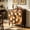Antique Brown, variant on MIDOQIN Sideboard Buffet Cabinet, 59 Inch Honeycomb Pattern Storage Cabinet with Pine Wood Legs for Entryway, Living Room, Dining Room, Black Brown