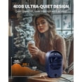 thumbnail image 6 of Space Heater, Portable Small Heaters for Indoor Use, Electric Desk Heater with Overheat and Tip-Over Protection, Mini Personal Heaters for Home Office Workspace,Blue, 6 of 15