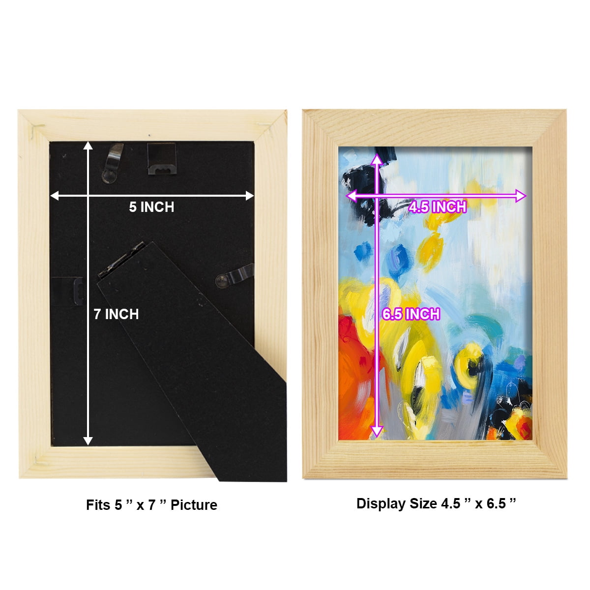 In the Loop III -Framed Print w/glass-Natural Wood