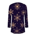 thumbnail image 6 of Women's Fashion Christmas Print Jacket Long Sleeve Casual Cardigan Coat, 6 of 6