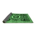 thumbnail image 2 of Ahgly Company Indoor Round Abstract Emerald Green Modern Area Rugs, 5' Round, 2 of 4
