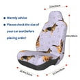 thumbnail image 4 of JUNZAN German Shepherd Dog Pattern Seat Covers,Universal Fit Sedans,Cars,Vans,SUV,Truck, 4 of 6
