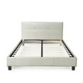 thumbnail image 1 of California Bed Frame with Headboard - King (White Leather), 1 of 2