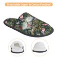 thumbnail image 3 of Fotbe Flamingos And Palm Leaves Pantuflas Peludas para Mujer con Estampado, Zapatillas de Peluche, Zapatos de Invierno para Casa, Uso Interior y Exterior-Medium, 3 of 8