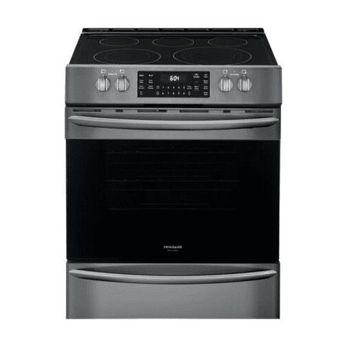 black frigidaire stove