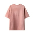 thumbnail image 4 of cllios Men's Solid Faux Suede T-Shirt Casual Oversized Washed T Shirt Round Neck Drop Shoulder Pullover Shirt Classic Short Sleeve Shirts, 4 of 4