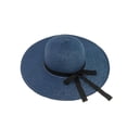 thumbnail image 1 of Wangscanis Women Paper Straw Hat, Wide Brim Bow Decor Breathable Sun Protection, 1 of 5
