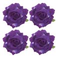 thumbnail image 1 of Purple Cloth Rose Hairpin for Decoration Durable and Comfortable Craft Accessory 4pcs, 1 of 8