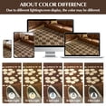 thumbnail image 7 of Toyoso 5x7 Traditional Walnut Lattice Rug, Geometric Flower Border Carpet, 0.25" Low Pile Machine Washable Non-Slip Floor Rug, Stain Resistant Soft Bedroom Carpet for Modern Living Decor, 7 of 7