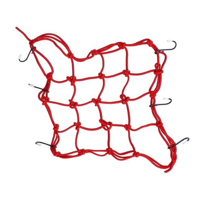 SHISUYAN Rear Frame Net Cover Luggage Cover Rubber Band Elastic Luggage Net Motorcycle Net Bag Helmet Net(Red)