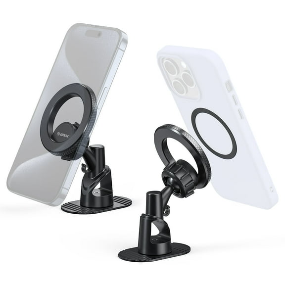 MagSafe Compatible Magnetic Car Dashboard Phone Mount with 360 Rotation - Black