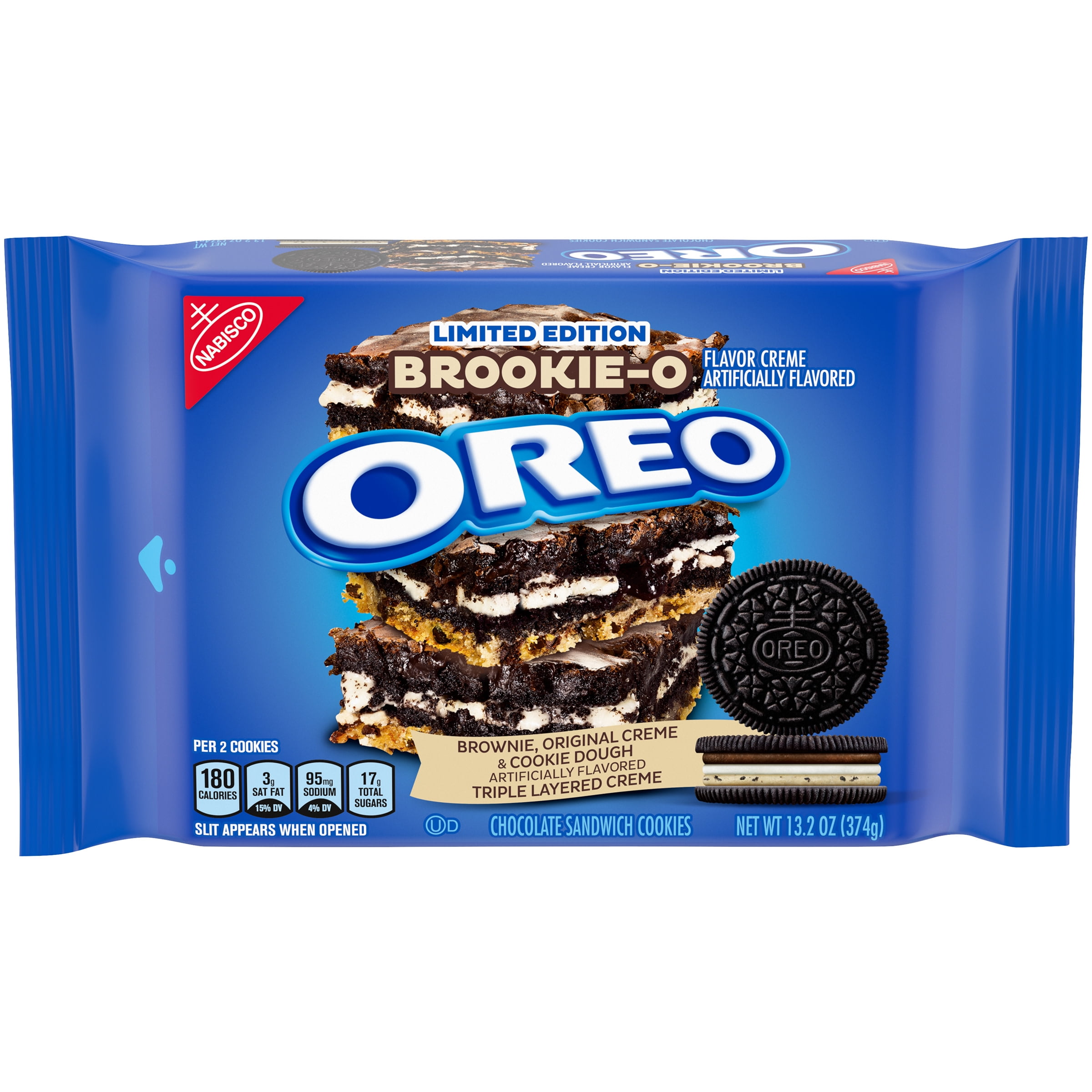 OREO BrookieO Brownie, Original & Cookie Dough Crème Chocolate