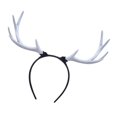 thumbnail image 2 of Diadema de cabellero de Cuerno de Alces Hairband de Disfraces de Navidad Joyas para de Baile, , Halloween Blanco BLESIY Navidad Elk Hairband Hoops, 2 of 6