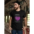 thumbnail image 2 of Flying 3D Smiles Techno Style T-Shirt Men -Image by Shutterstock, Male XX-Large, 2 of 4