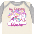 thumbnail image 4 of Inktastic My Grandma Loves Me Unicorn Girls Long Sleeve Baby Bodysuit, 4 of 5